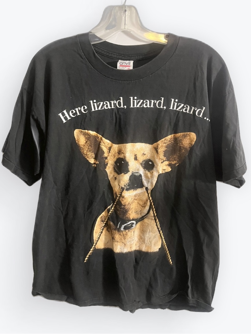 Vintage Chihuahua Single Stitch Tee 90s Y2K Funny Dog Shirt Anvil Size XL
